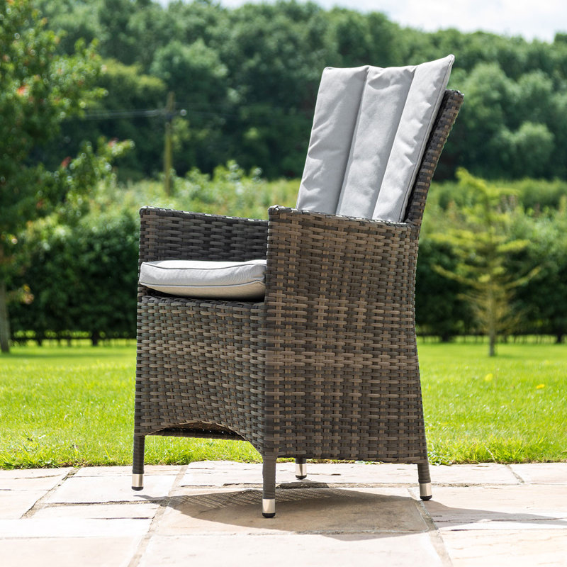 LA 8 Seater Dining Set with Cushions, Grey