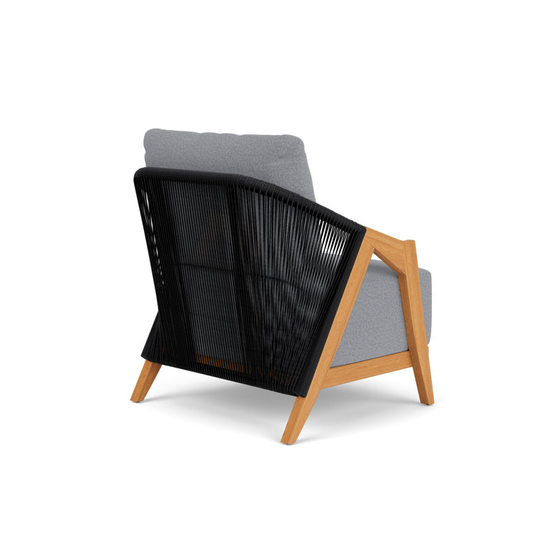 Alpine Outdoor Teak Armchair, Rumba Stonewashed