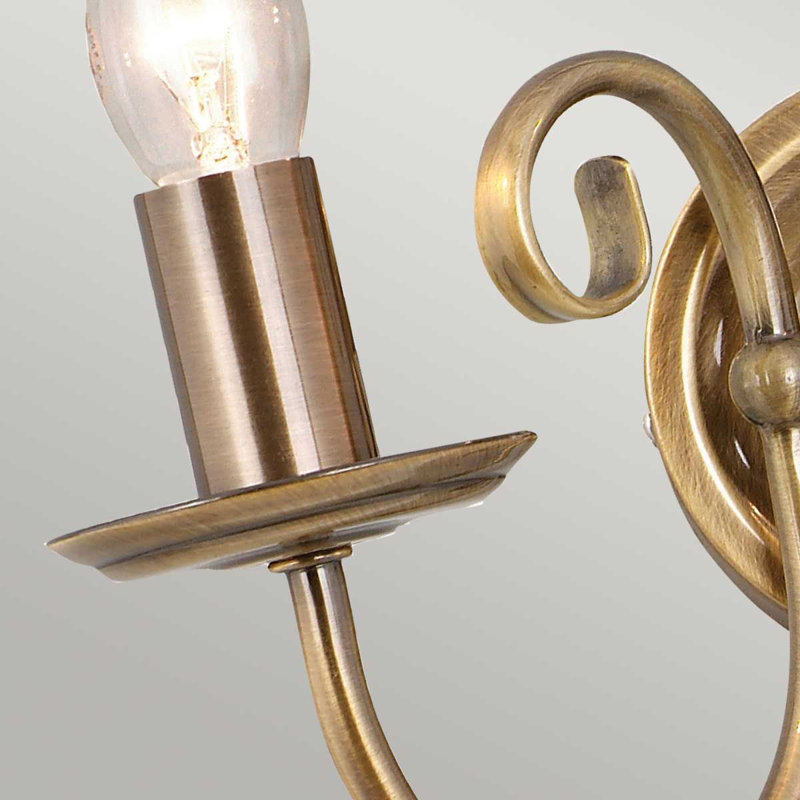 Wannamaker Candle Wall Light, Brass