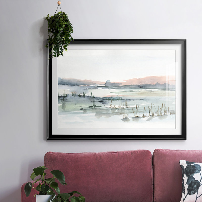 Marais Cattails II, H 30 po x l 44 po x P 1,5 po, Noir