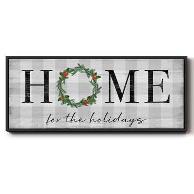 Home for the Holidays- Framed Canvas