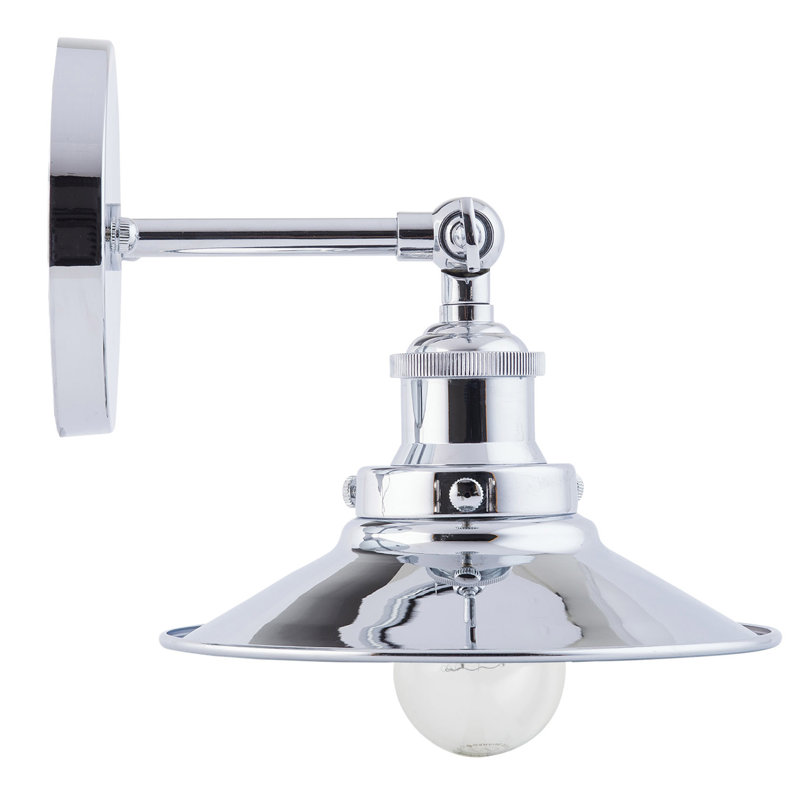 Gravette LED Armed Sconce, Polished Chrome