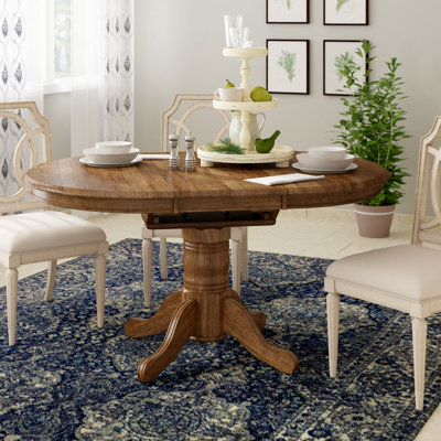 Judique Pedestal Dining Table w/ 15" Leaf