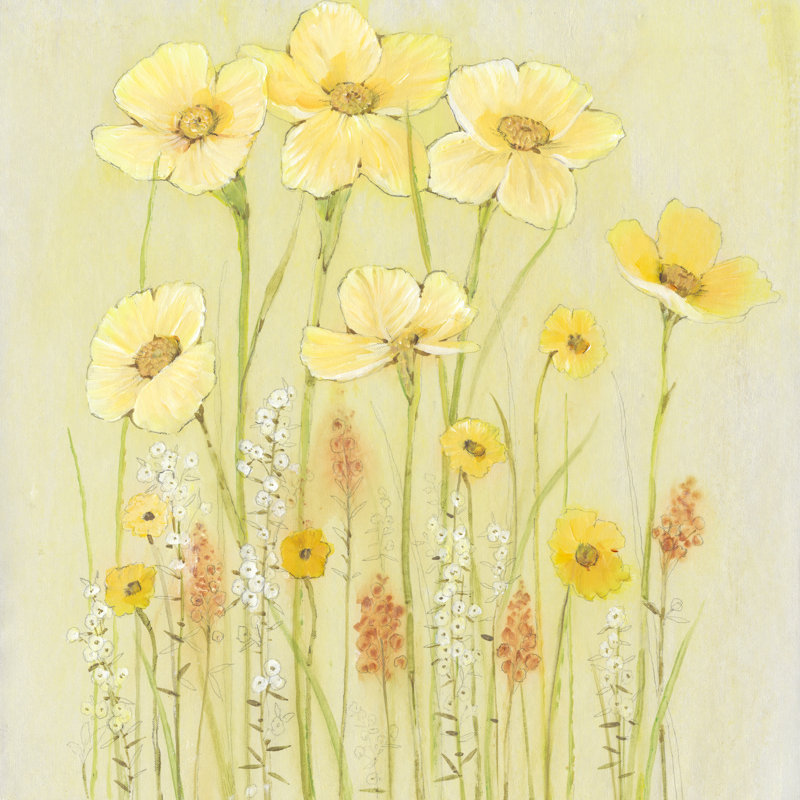 Soft Spring Floral I by Tim OToole - Wrapped Canvas Painting, 91cm H x 91cm W