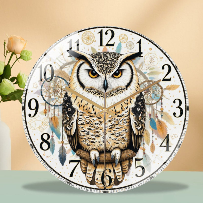 Horloge murale hibou Dreamcatcher