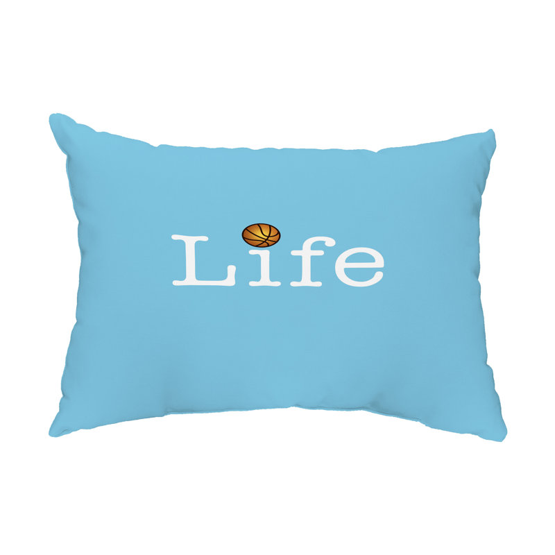  Housse et insert de coussin rectangulaire d'extérieur Life + Ball, Bleu pâle