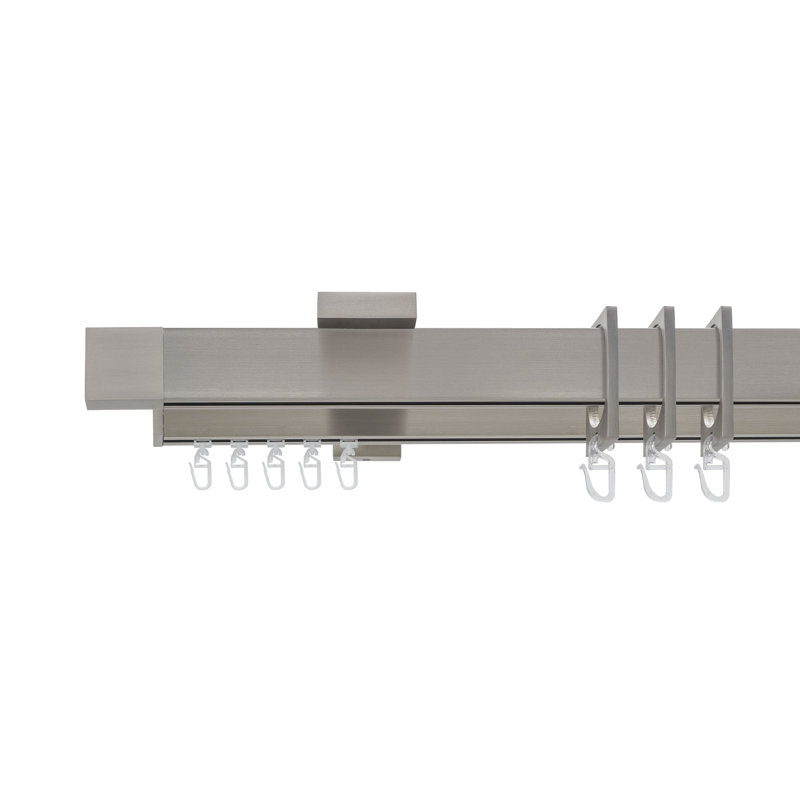 Curtain Pole Set, 5cm H x 132cm W x 15.7cm D
