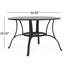 Table de patio en fonte d'aluminium pour l'extérieur