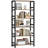 Bookshelf, 31.5In Wide Shelf 6 Tier Bookcase, 110Lbs/Shelf Industrial Bookshelves-908528060