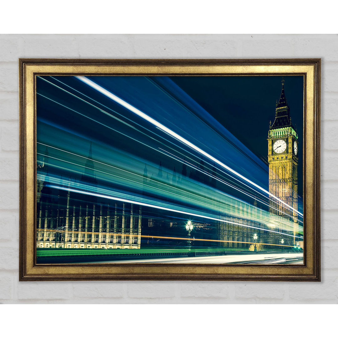 Big Ben Speed Of Light 6 - Einzelne Bilderrahmen Kunstdrucke