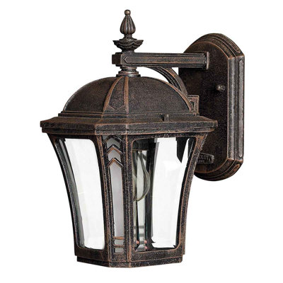 Ealy Bronze 1 - Bulb Hardwired Outdoor Wall Lantern