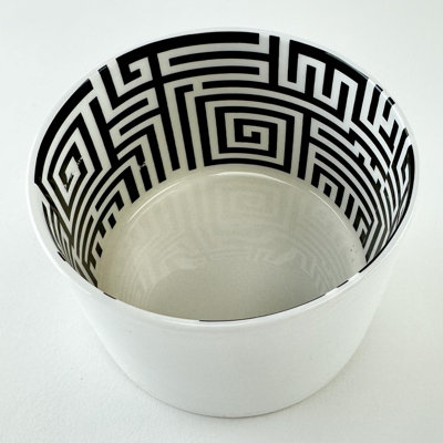 Bone China Tea Light Candle Holder for Table Decoration Wedding Home Decor Round White with Décor