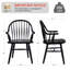 Chaise en bois massif à dossier Windsor Hughes-107417473-138843868