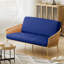 Housse pour canapé-lit réversible en tissu de polyester réversible avec fermeture à glissière 3 côtés-96484509-87758523