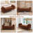 66"W Upholstered Flip Top Teddy Storage Bench King Size with Gold Legs,Curverd Armrest and 2 Pillows -1313504609