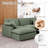 Oversized Corner Sectional Modular Sofa, Shariff Chenille Cloud Sectional Living Room Sets-859297039-859297034
