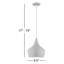 Luminaire suspendu en métal 1 lumière Schultz l 9,5 po-1110474545