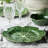 Le Jardin Cabbage 3-D Round Platter 13" – Sculpted Green Stoneware Leaf Platter – Heirloom-Inspired Serveware for Spring & Summer Seasonal Dining and Entertaining