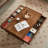 Modern simple black walnut solid wood coffee table-105358834