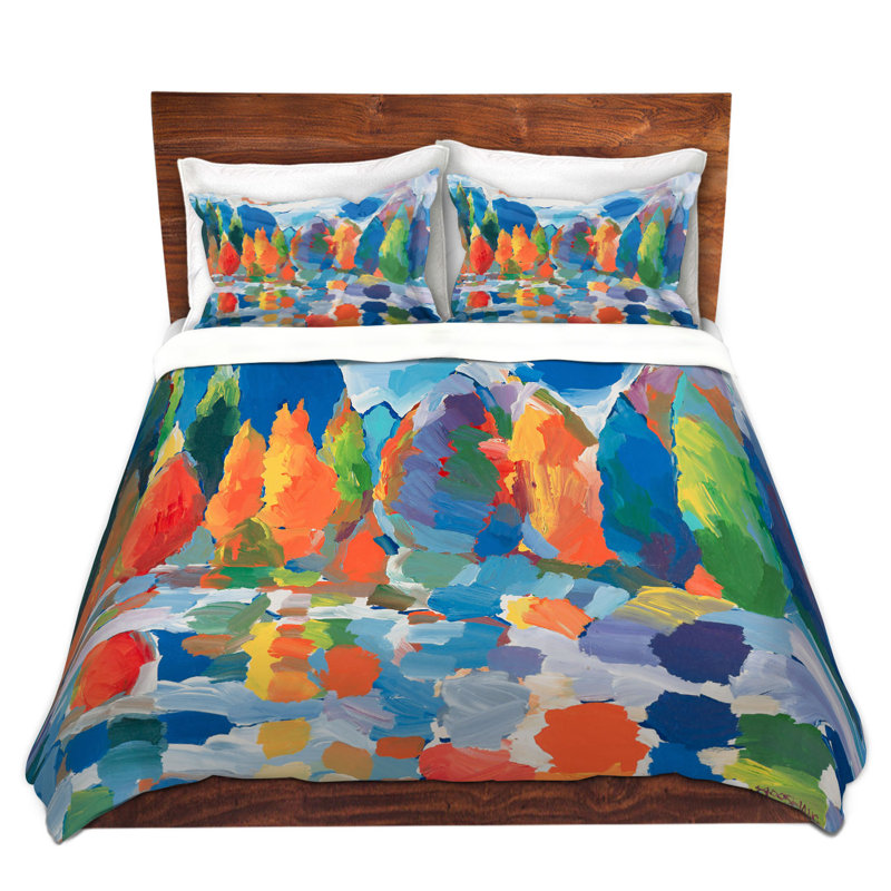 Ensemble de housse de couette à résonance d’automne, 1 housse simple + 1 taie standard