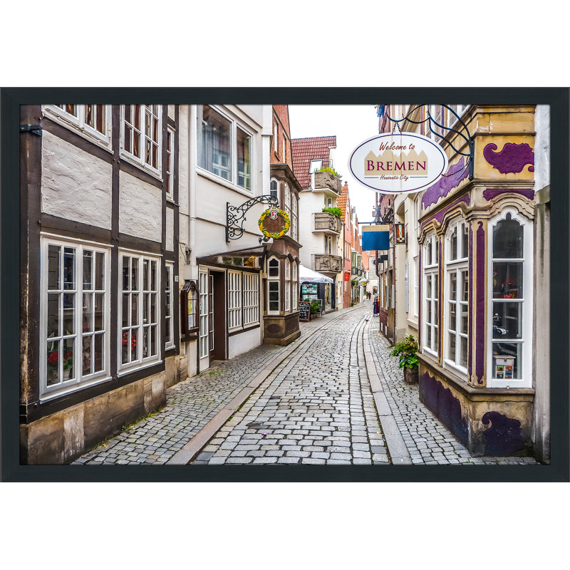 « bremen », reproduction de photo encadrée, H 27,5 po x l 39,5 po x P 0,75 po