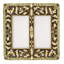 Edgar Berebi Switch Cover Double Gfi Switch Cover Decorated With Light Colorado Topaz & Smoked Topaz Swarovski Crystals In Museum Plate-35783926