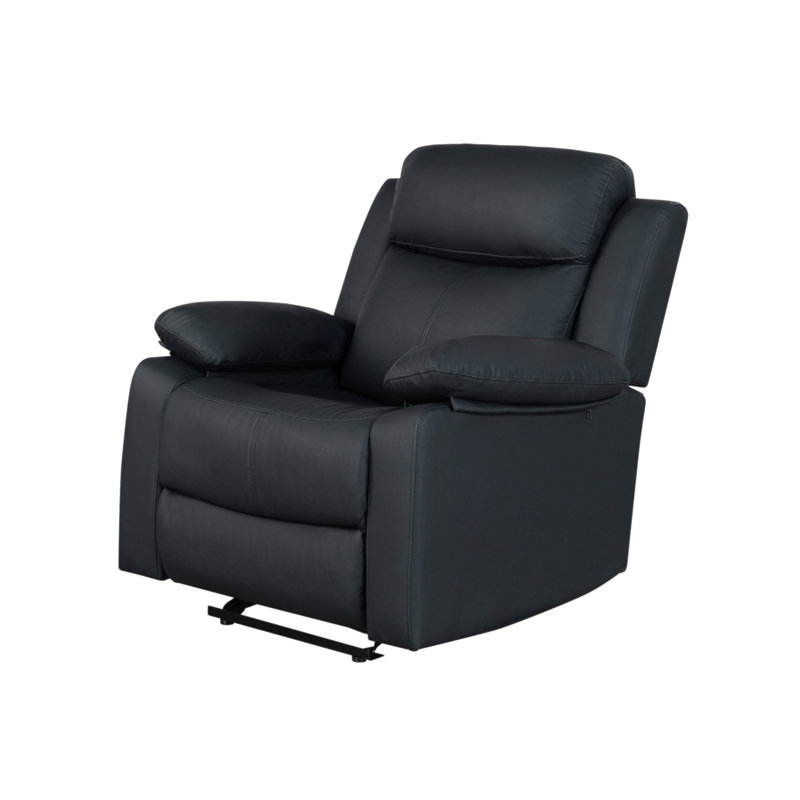 Fauteuil inclinable oscillant blanc avec DEL Blanche, Noir
