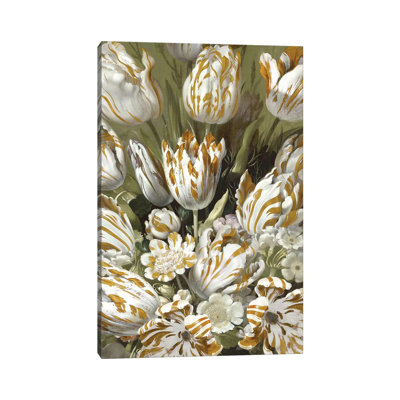 Golden Tulip Bouquet by Angela McQueen - Wrapped Canvas Gallery-Wrapped Canvas Giclée