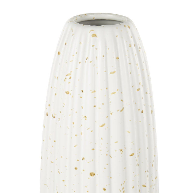 Vase de table en céramique blanche