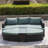 Anazco 89'' Wide Curved Patio Daybed with Cushions-90655525-64613535