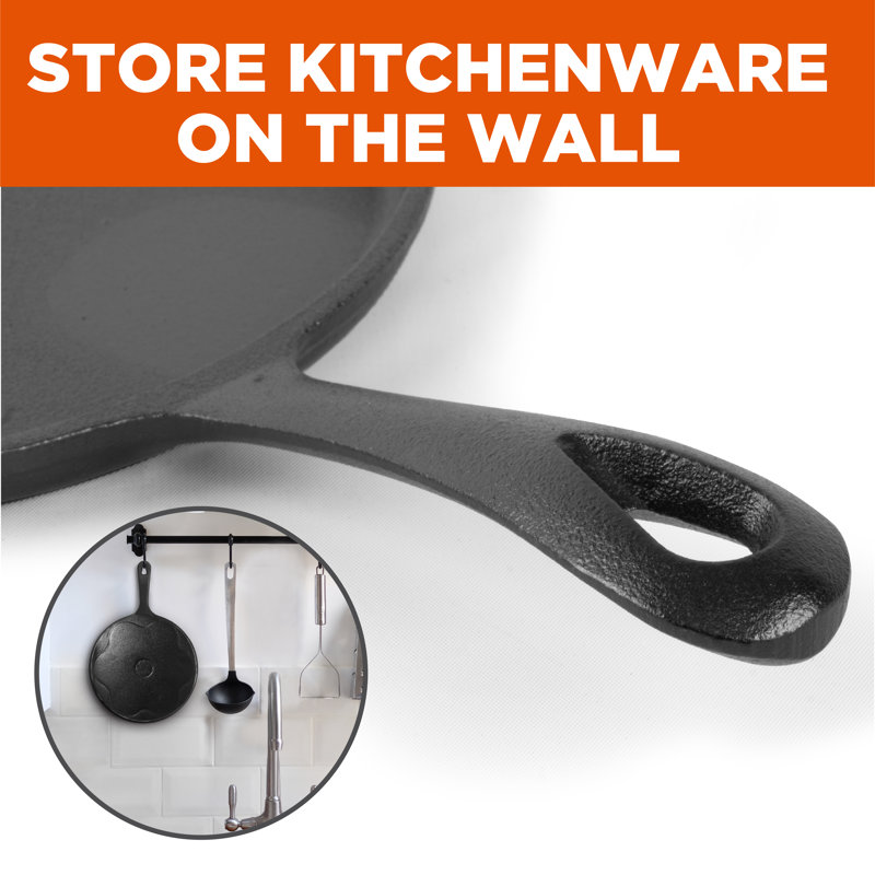CHCI Series Commercial Chef 3-Piece Cast Iron Griddle Set - 8"/10"/12"