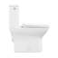 Toilette carrée une pièce à double chasse 1,1 / 1,6 GPP Carre, sans contact