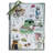 Lissom Design Folded Diecut Notecards, On the Green