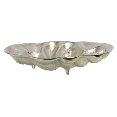 Tidepool Rim Decorative Bowl - Nickel Plated