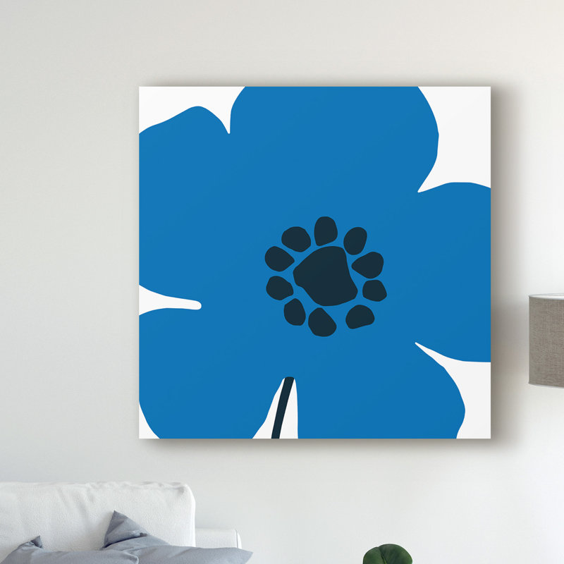 « pop art floral i », reproduction d’impression sur toile tendue, H 18 po x l 18 po x P 2 po