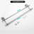 Towel Bar, Adjustable Double Towel Holder, Silver Crystal Bathroom Towel Racks Wall Mounted-122471672