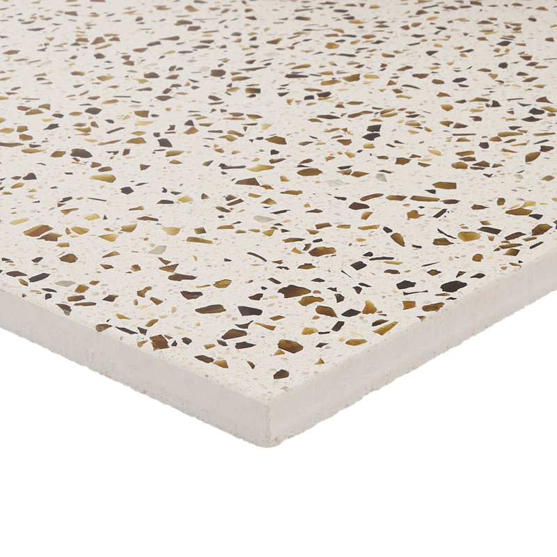 Veritas Terrazzo 16X16 Polished Terrazzo Tile, Brown/Beige