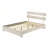 Rustic Platform Bed with Slat Headboard-412706398