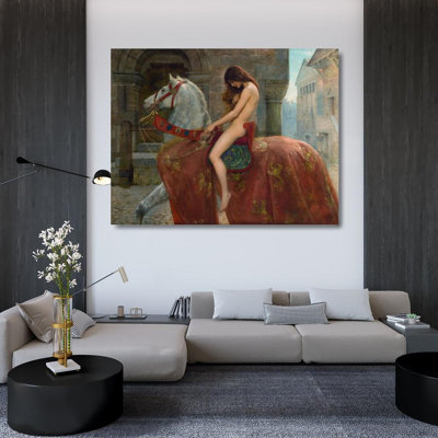 "Lady Godiva" by  John Collier - Gallery Wrap Canvas Wall Art