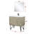 Lancy 36 in W x 20 in D Single Bath Vanity Mirror and Faucet Set-113287836