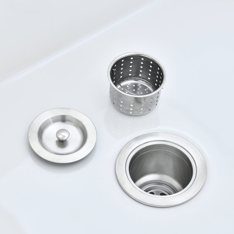36" L X 20" W Sink With Grid And Strainer - Heat, Stain, Scratch, Rust Reversible, Large Bowl, Deep Style 36"X20" Kitchen Heat , Stain Scratch , Excellent Basin