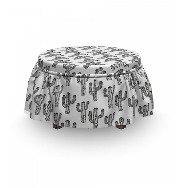 Box Cushion Ottoman Slipcover