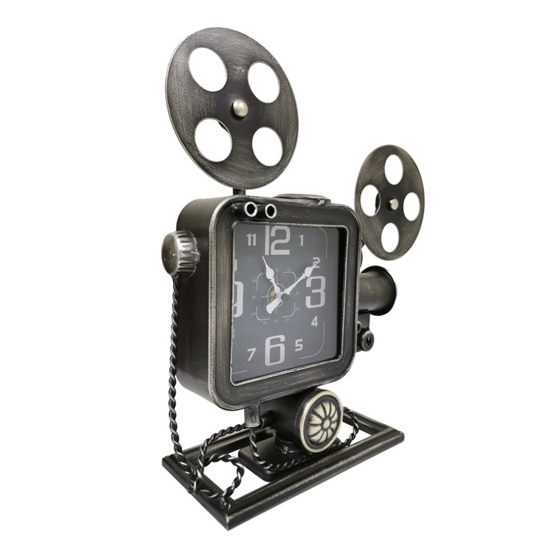 Horloge de table projecteur rétro
