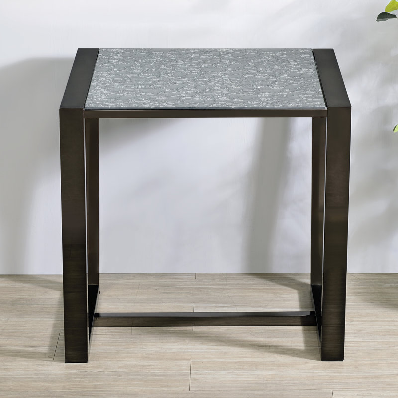 Wilodyne Mazie End Table w/Pattern Mirror