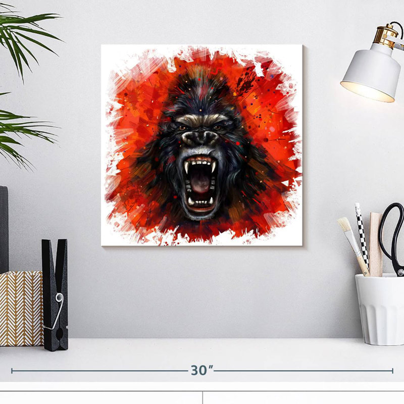 Crowle Gorilla Rage, H 16 po x l 16 po