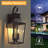Amla 2 - Light 20''H Oil Rubbed Bronze Iron Clear Tempered Glass Outdoor Wall Lantern With Dusk To Dawn-1596594172