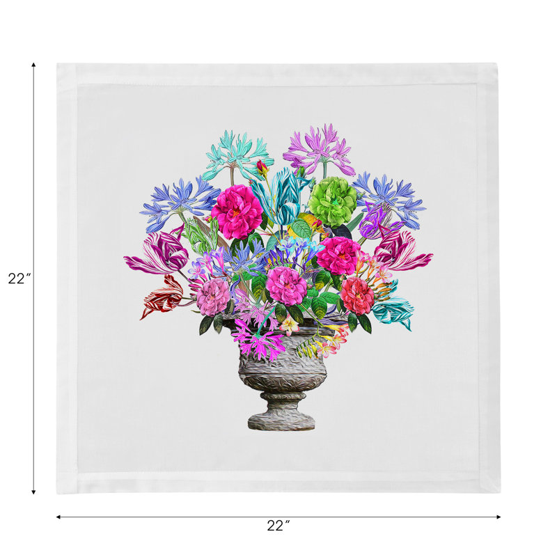 Serviettes de table en satin de coton Pistils