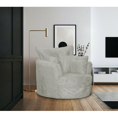Upholstered Swivel Armchair