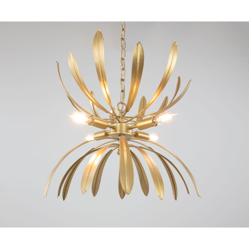 Lilly 4 - Light Chandelier, Gold