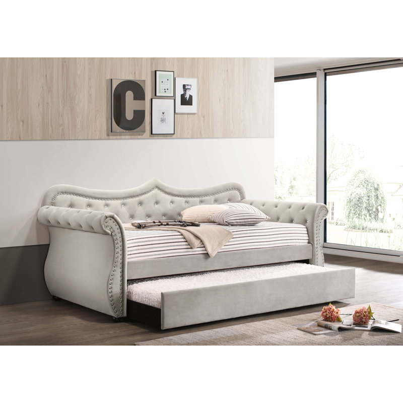 Adkins Linen Daybed W/Trundle (Twin)